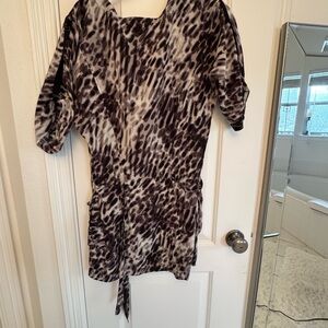 BCBGMaxAzria Black and White Mini Dress